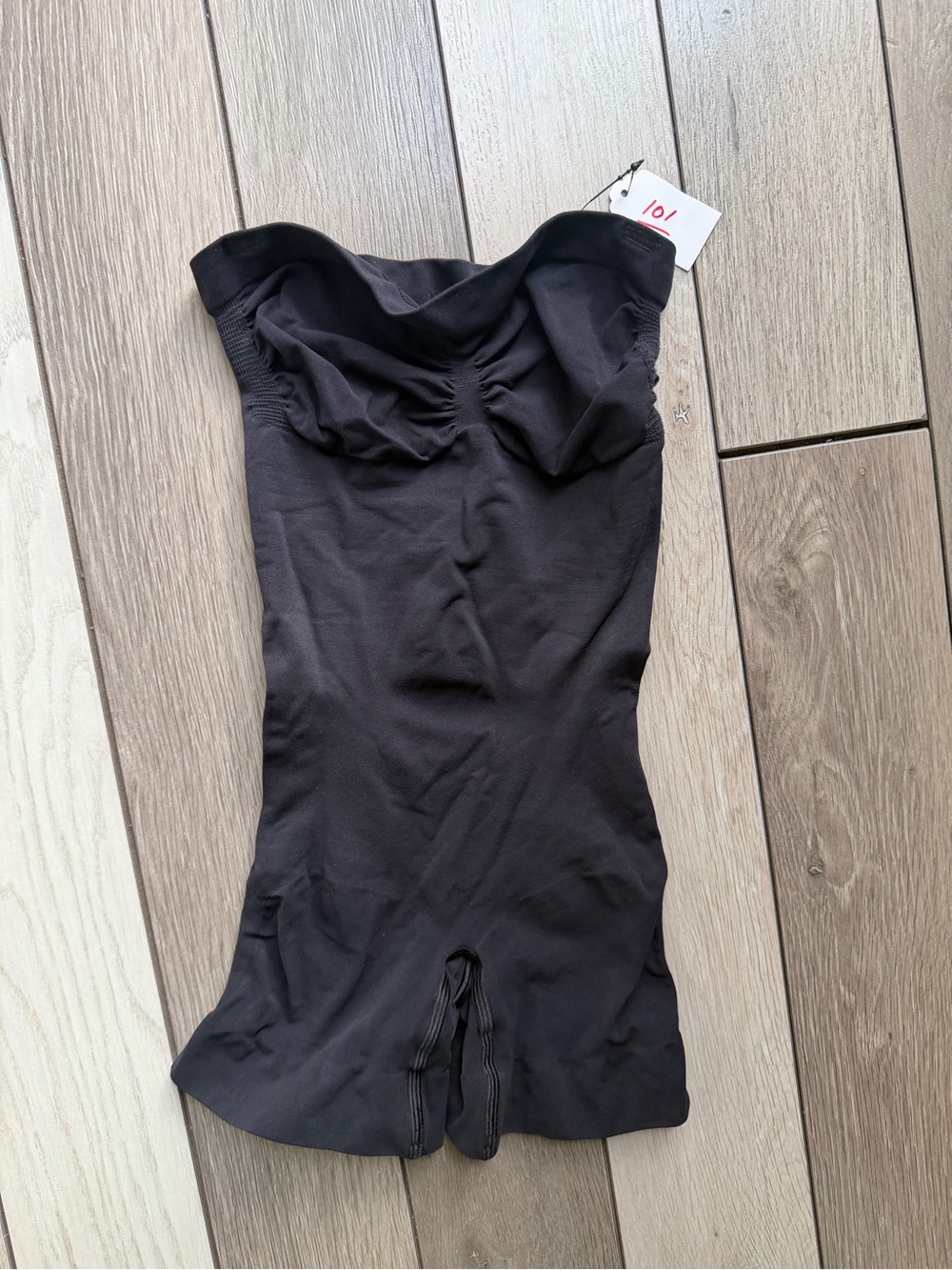 SKIMS Sculpting Open Bust Mid Thigh Shaper Black Size S